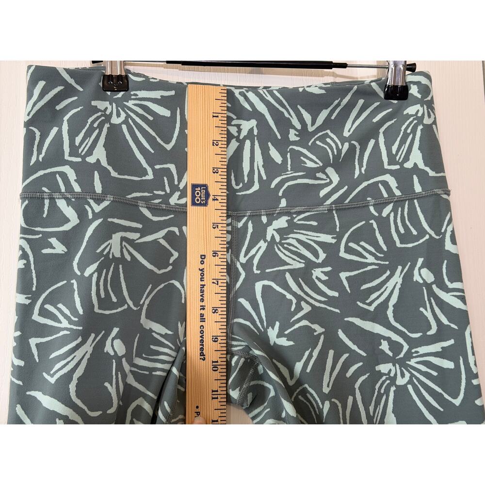 Athleta Elation Textured 7/8 Leggings-Large-Floral Sketch Minimali Green - Picture 4 of 6